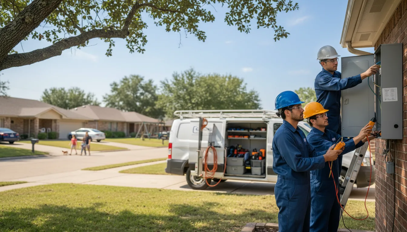 Certified electrician providing emergency electrical services in Farwell, TX